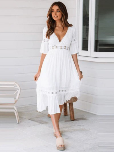 Clea | Effortless White Dress
