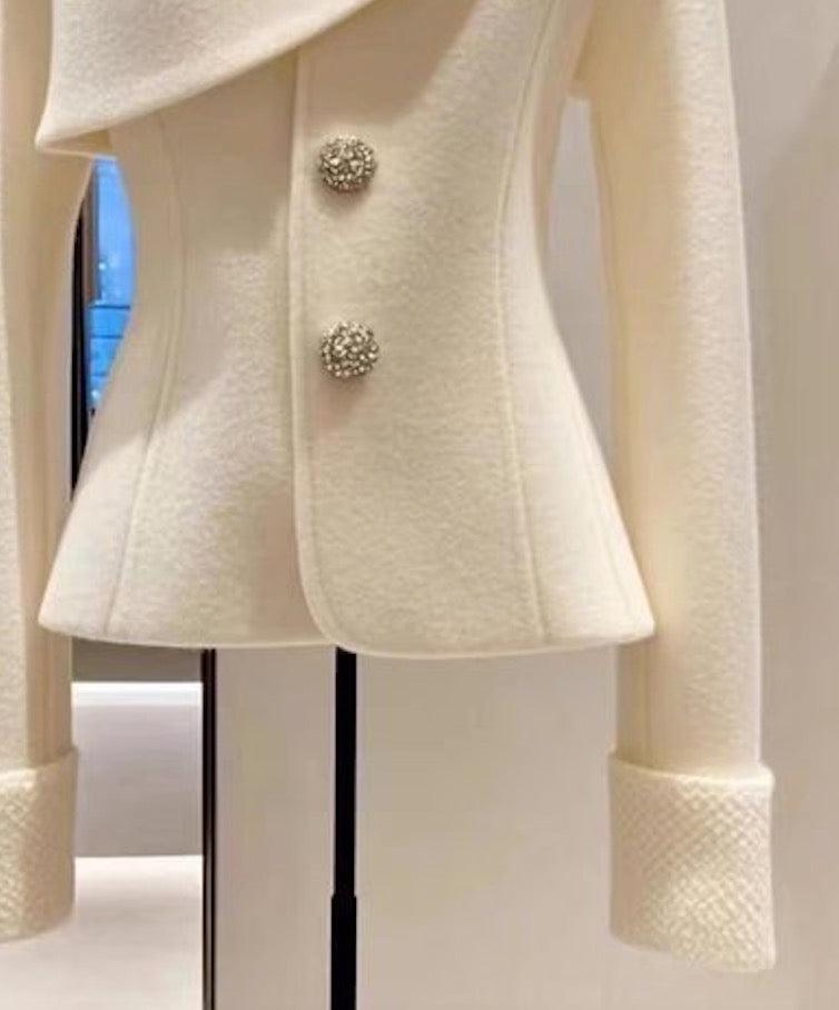 Lola |Asymmetric Buttoned Blazer