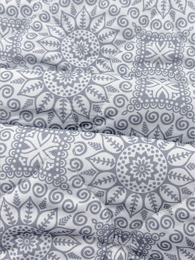 Women's Vintage Geometric Print Quilted Jacket