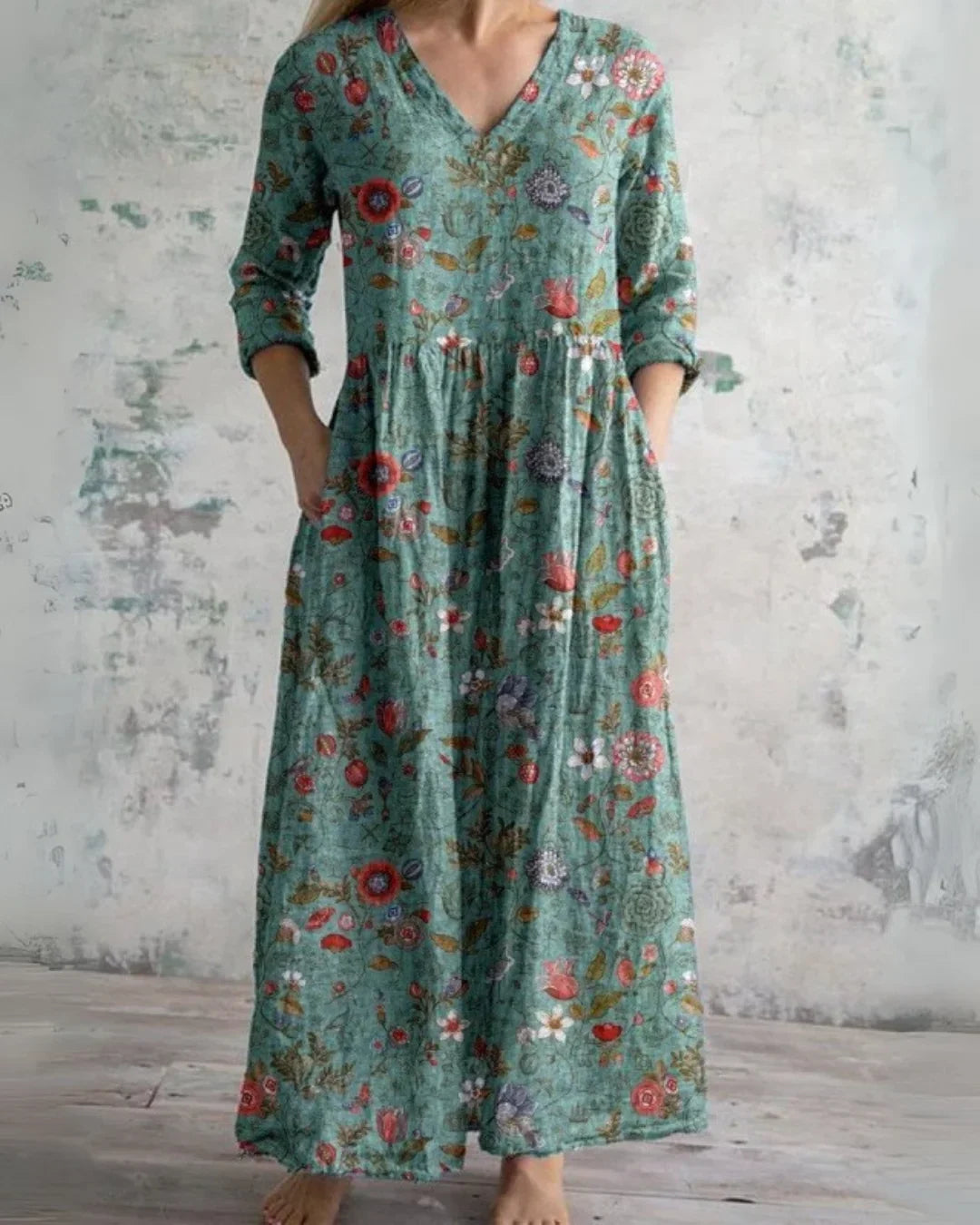 Seraphine™ | Vintage Floral Maxi Dress