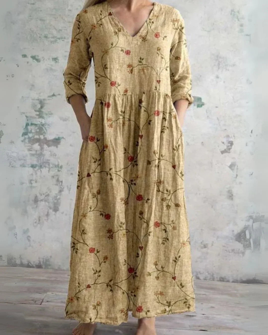 Seraphine™ | Vintage Floral Maxi Dress