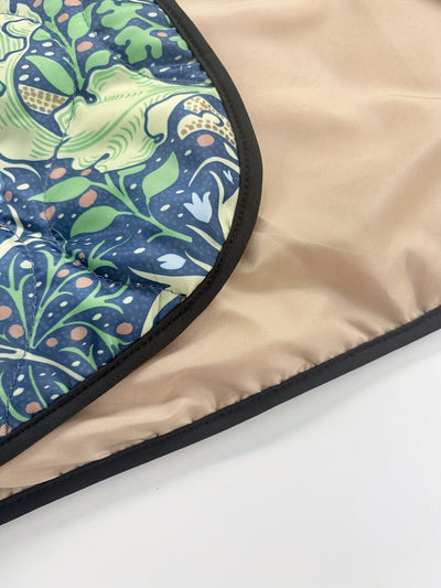 Women's Vintage Botanical Print Quilted Jacket