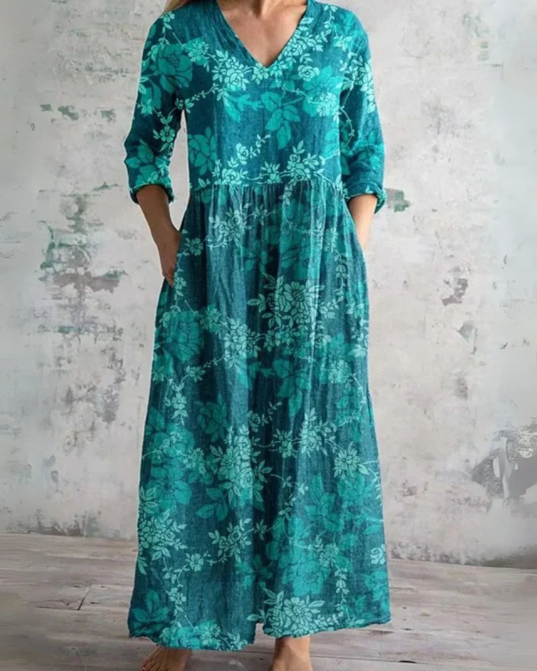 Seraphine™ | Vintage Floral Maxi Dress