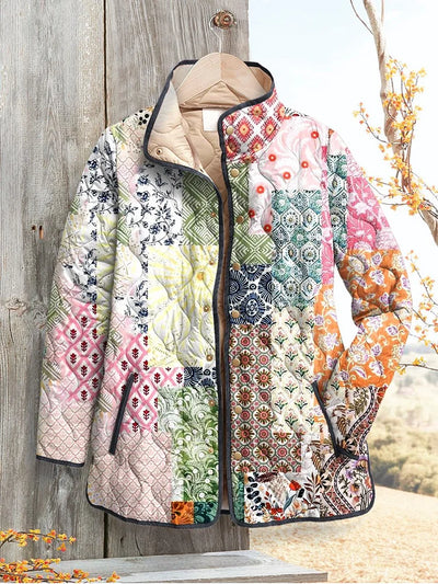 Women's Patchwork Vintage Quilted Jacket