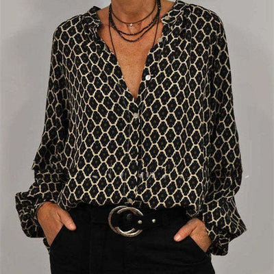 Antonia | Graceful Patterned Long-Sleeve