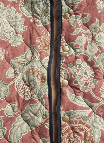 Women's Vintage Tapestry Floral Quilted Jacket