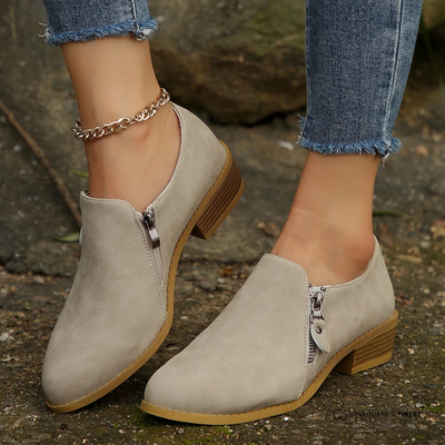 Bronte | Elegant Zip-Up Ankle Boots™
