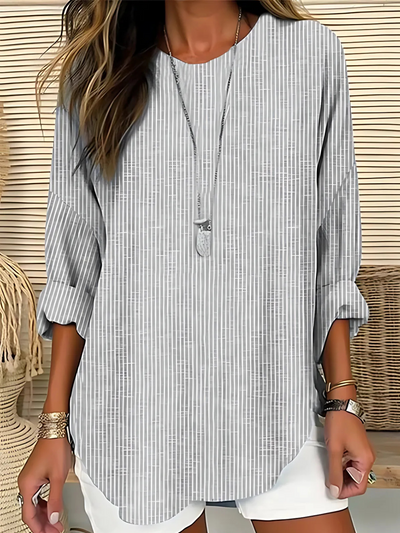 Rhea | Trendy Striped Blouse