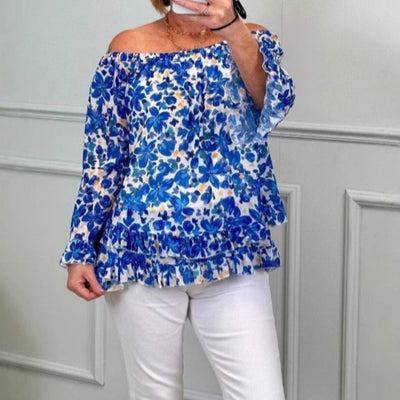 Lucinda | Draped Off-Shoulder Blouse